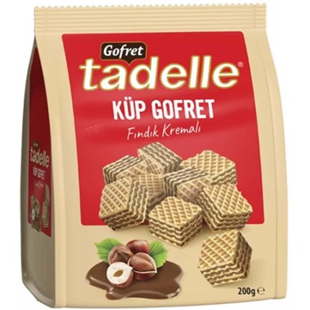 Tadelle Fındık Kremalı Küp Gofret Çoklu Paket 200 Gr