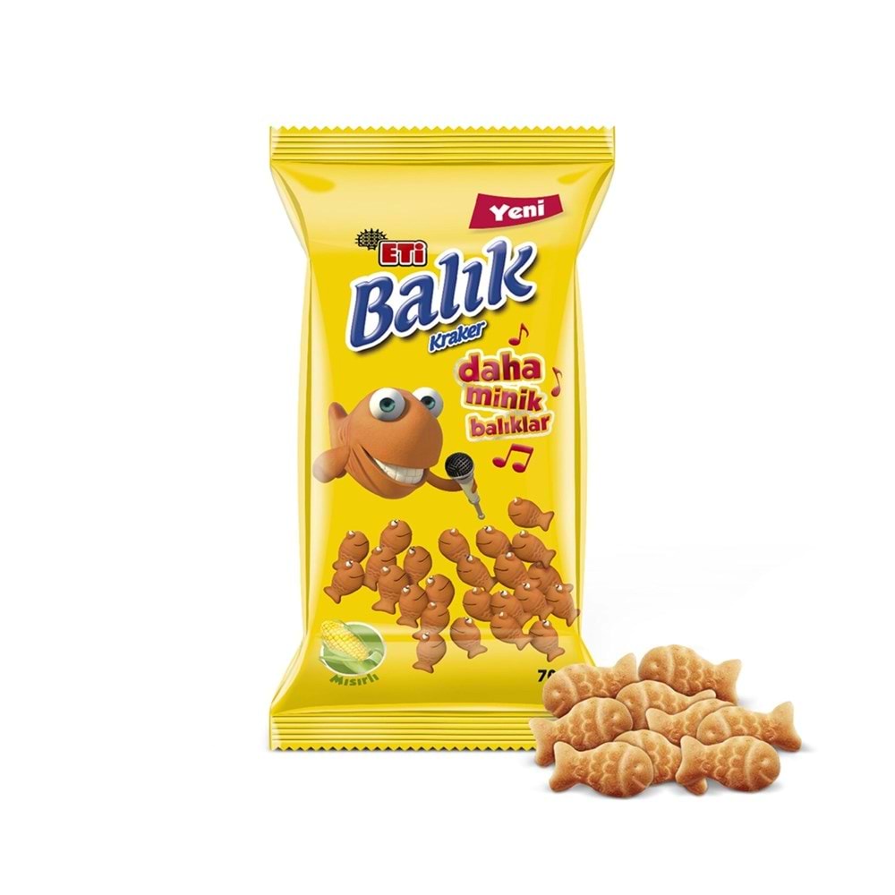 Eti Mini Mısırlı Balık Kraker 70 Gr