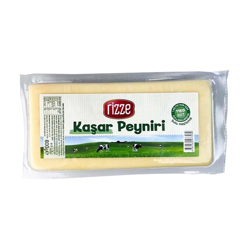 Rizze Kaşar Peyniri Yarım Yağlı 600 Gr