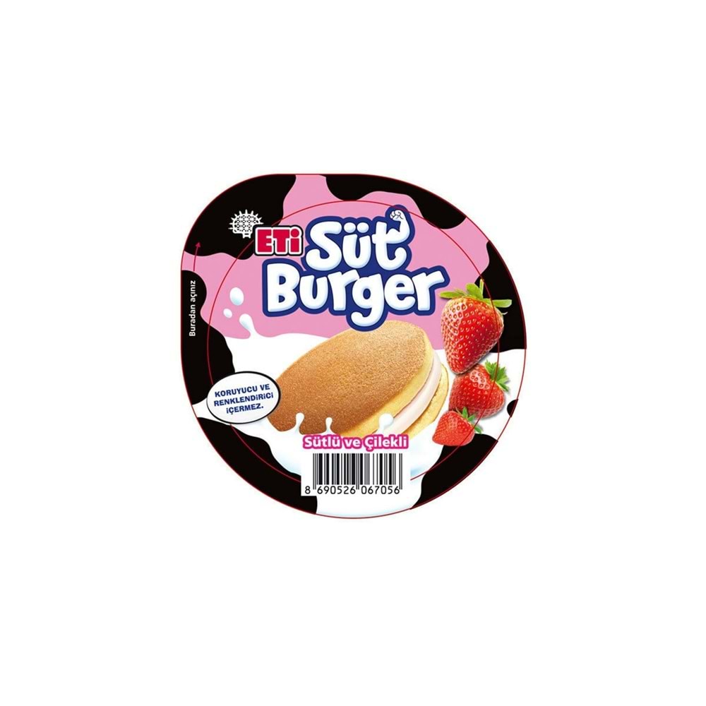 Eti Süt Burger Sütlü Çilekli 35 Gr