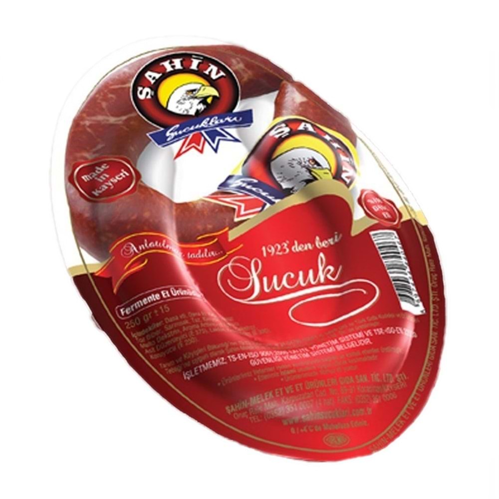 Şahin Klasık Vakumlu Dana Kangal Sucuk 180 Gr