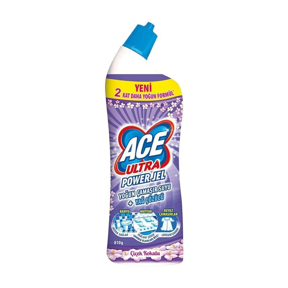 Ace Ultra Power Jel Okaliptus Yoğun Çamaşır Suyu Yağ Çözücü 750 Ml