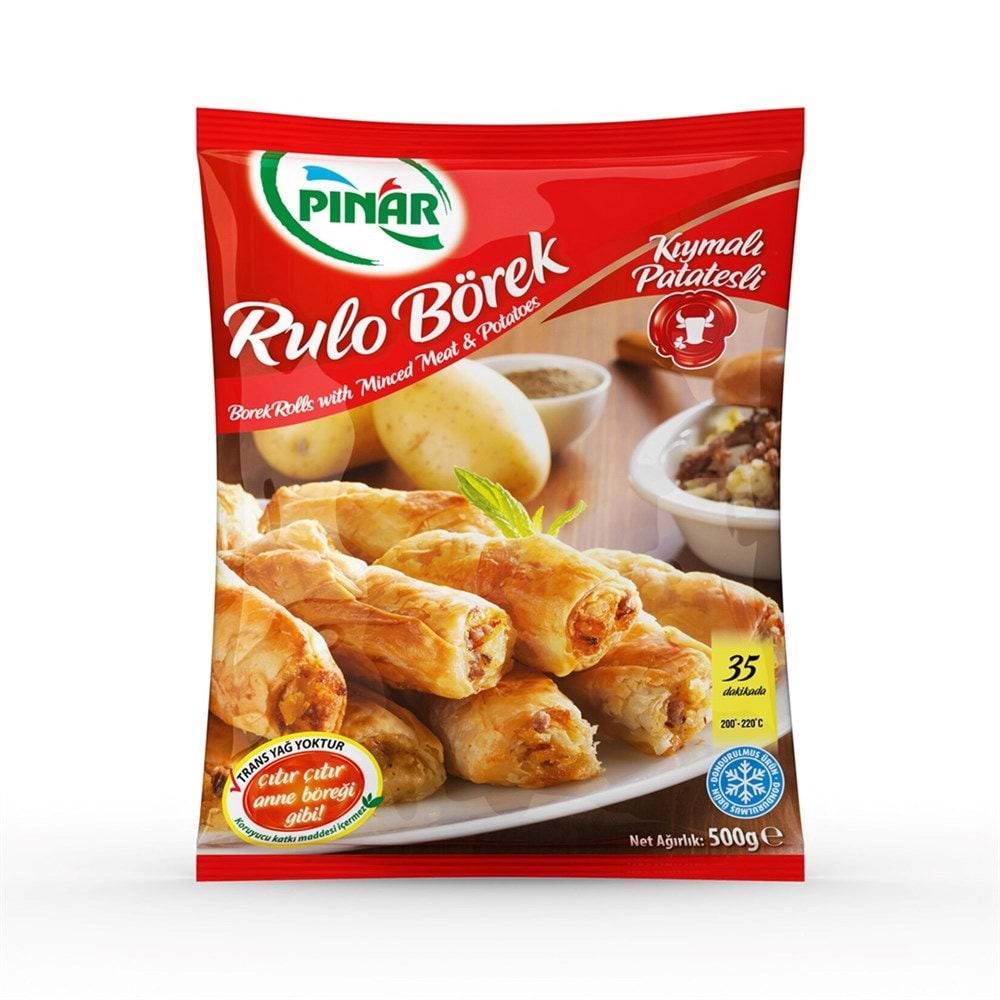 Pınar Donuk Rulo Kıymalı Patatesli Börek 500 Gr
