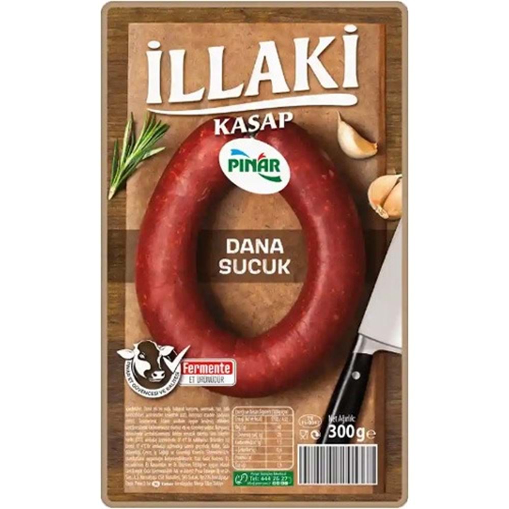 Pınar Dana Kasap Sucuk İllaki 300 Gr