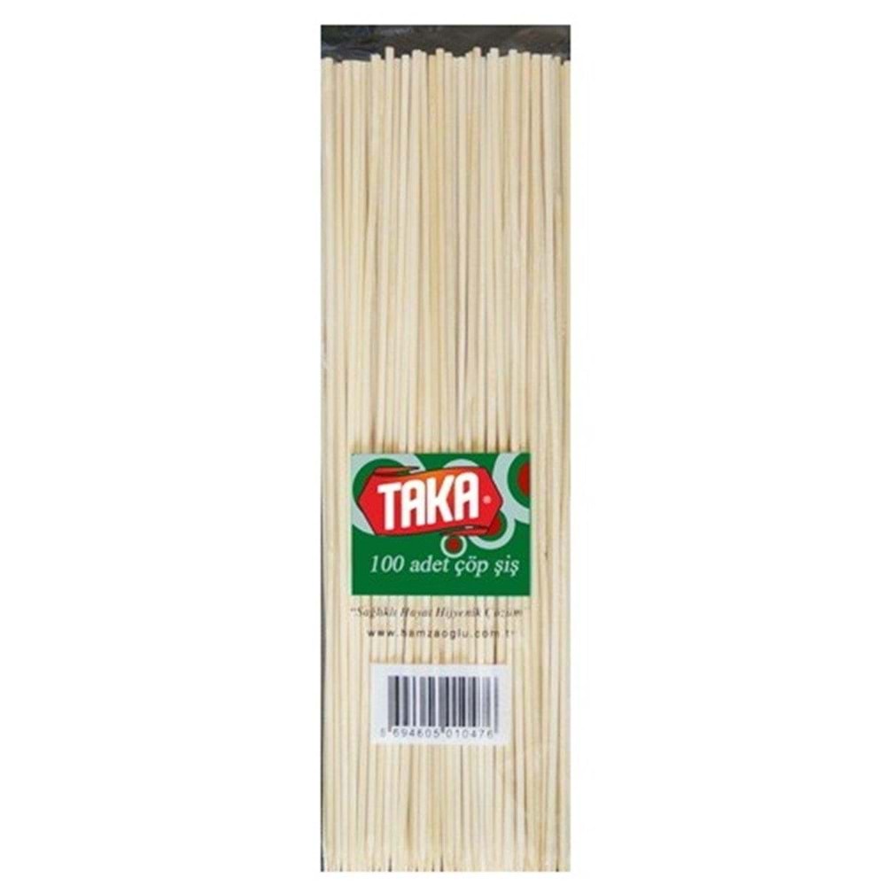 Taka 25 Cm Çöp Şiş 100Lü