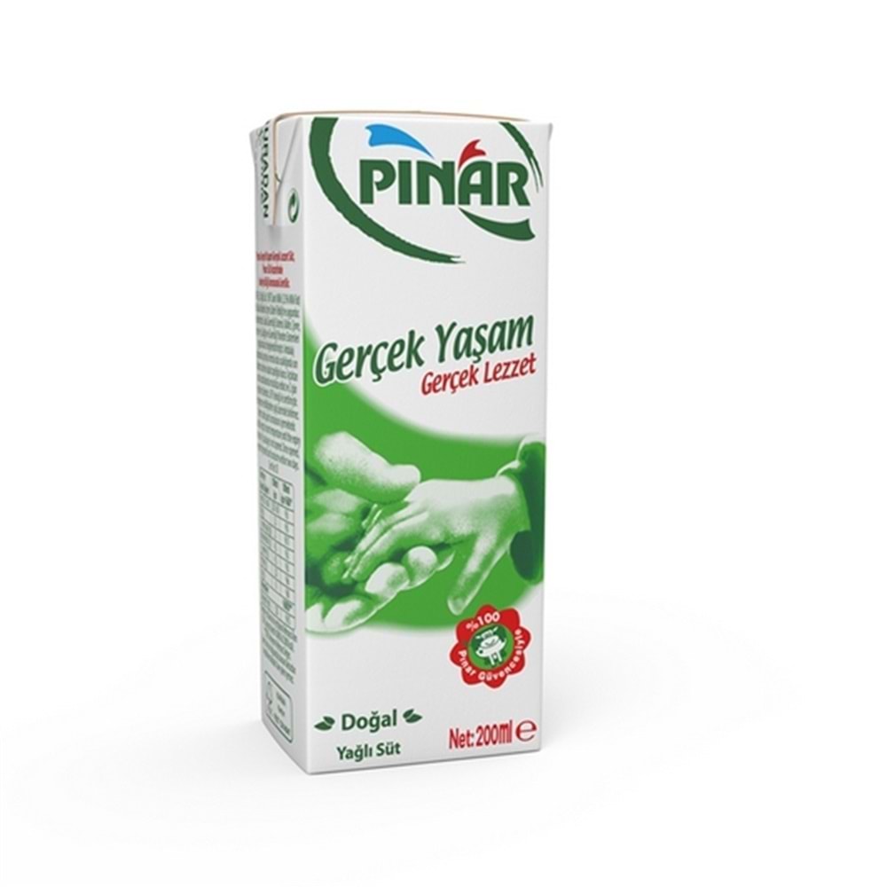 Pınar Süt Tam Yağlı %3.3 200 Ml