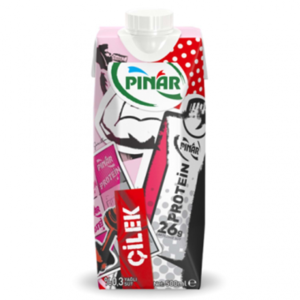 Pınar Süt Protein Çilekli 500 Ml