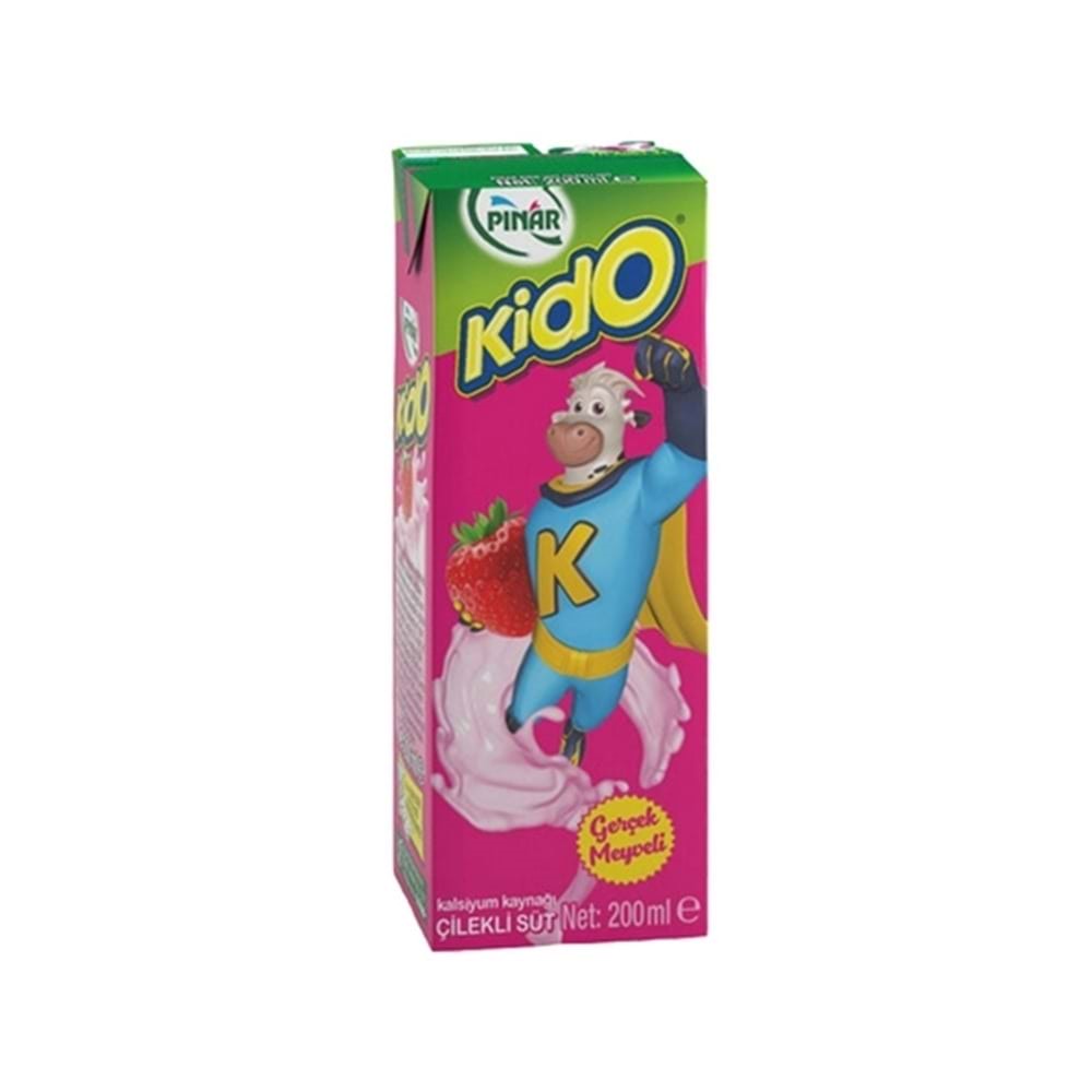 Pınar Kido Süt Çilekli 180 Ml