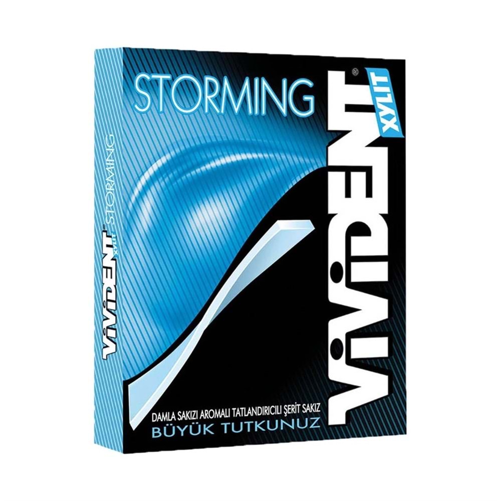 Vivident Xylit Storming Damla Sakızı Aromalı Sakız 33 Gr