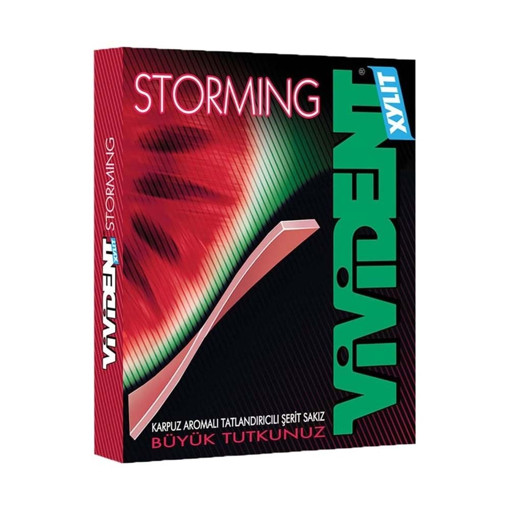 Vivident Xylit Storming Karpuz Aromalı Sakız 33 Gr