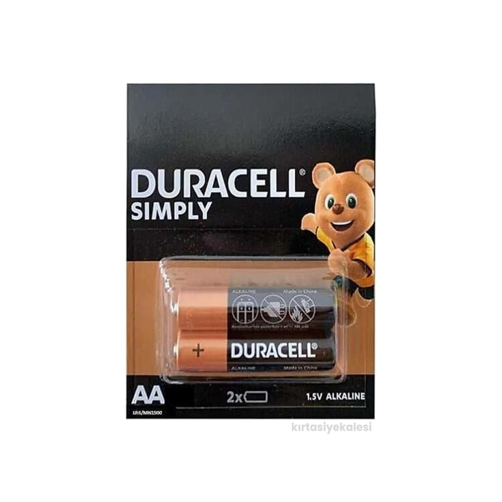 Duracell Simply Kalem Pil Aa 2 Li