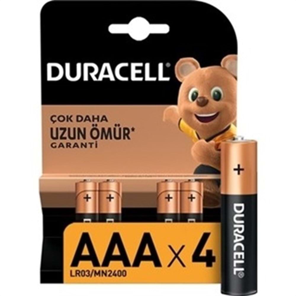 Duracell Aaa İnce Kalem Pil 4 Lü
