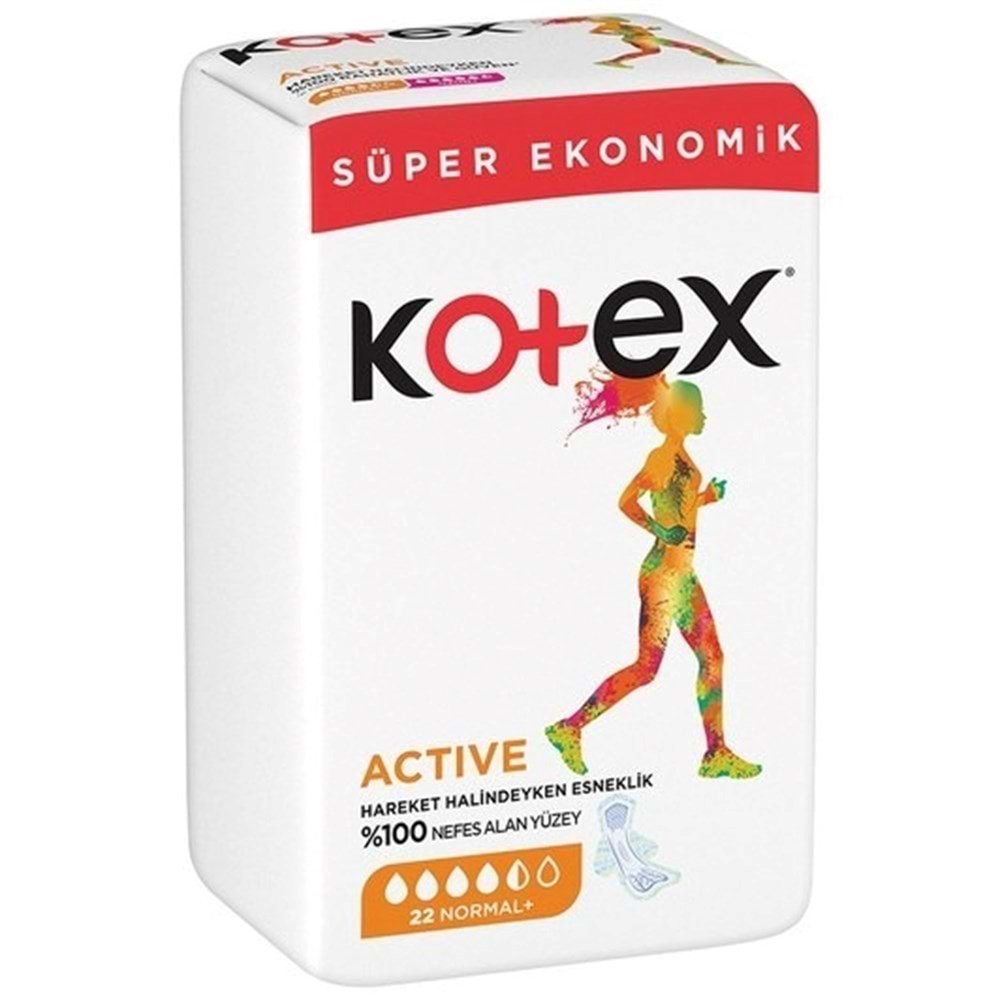Kotex Active Normal Süper Eko 22 Li