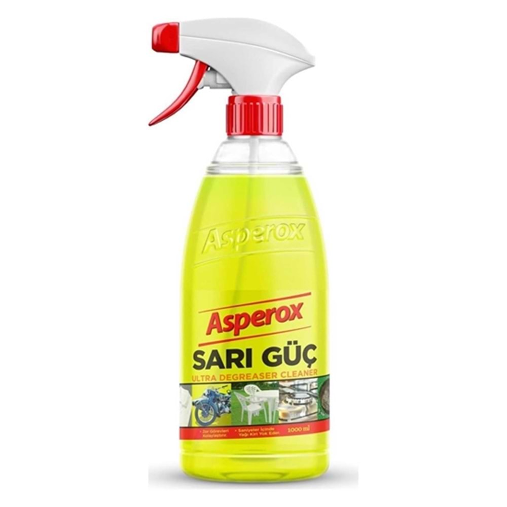 Asperox Yağ Çözücü Sarı Güç 1 Lt Sprey