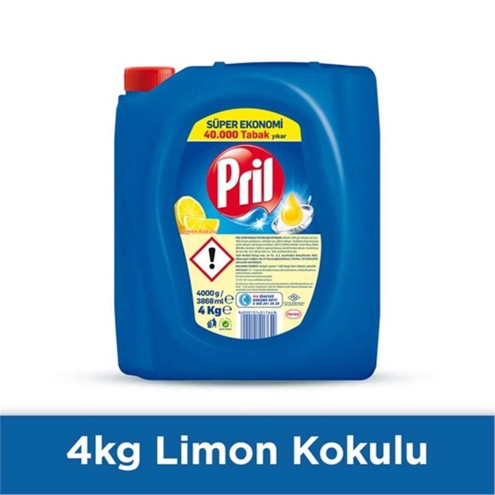Pril Bulaşık Deterjanı Limon 4 Kg