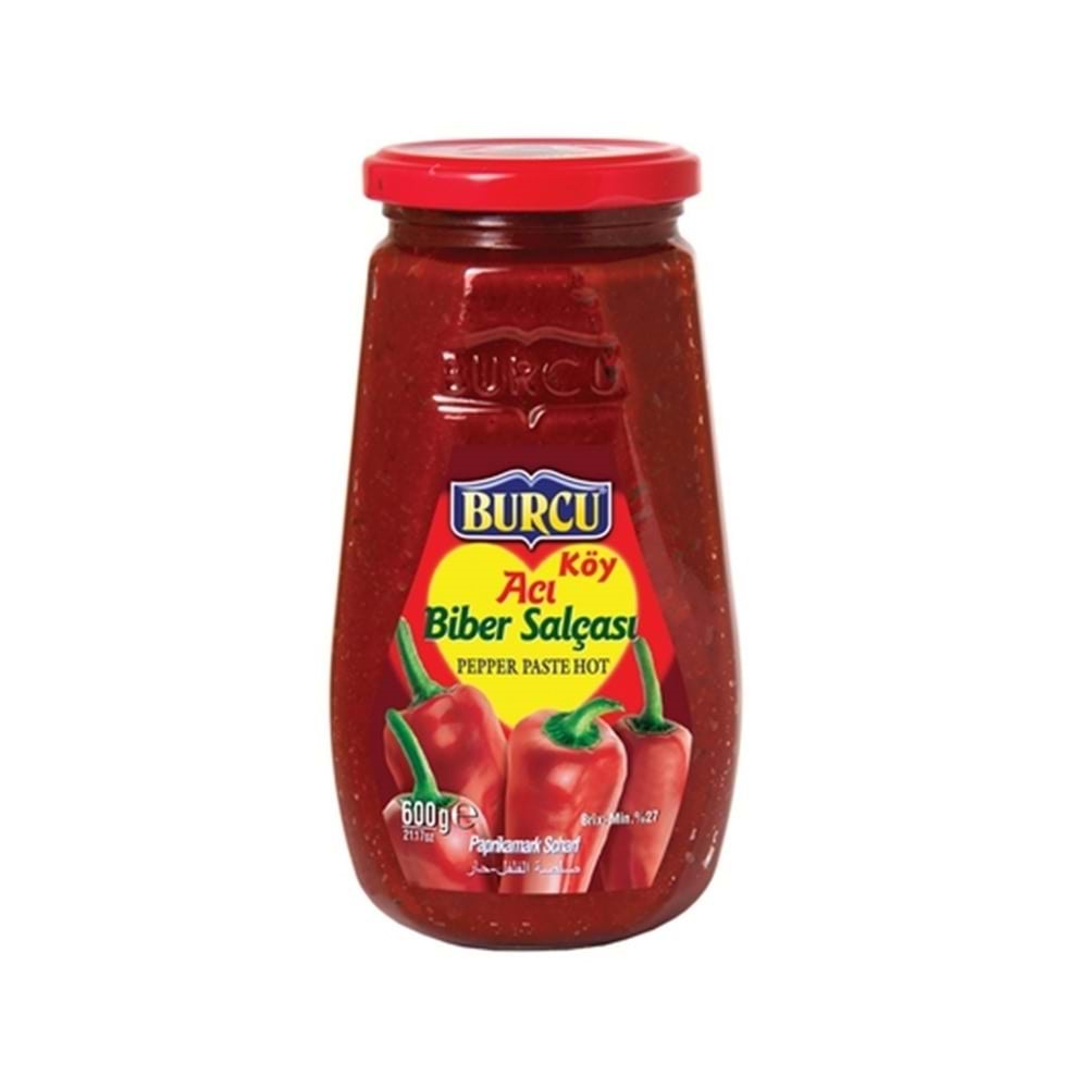 Burcu Acı Biber Salçası 600 Gr Cam