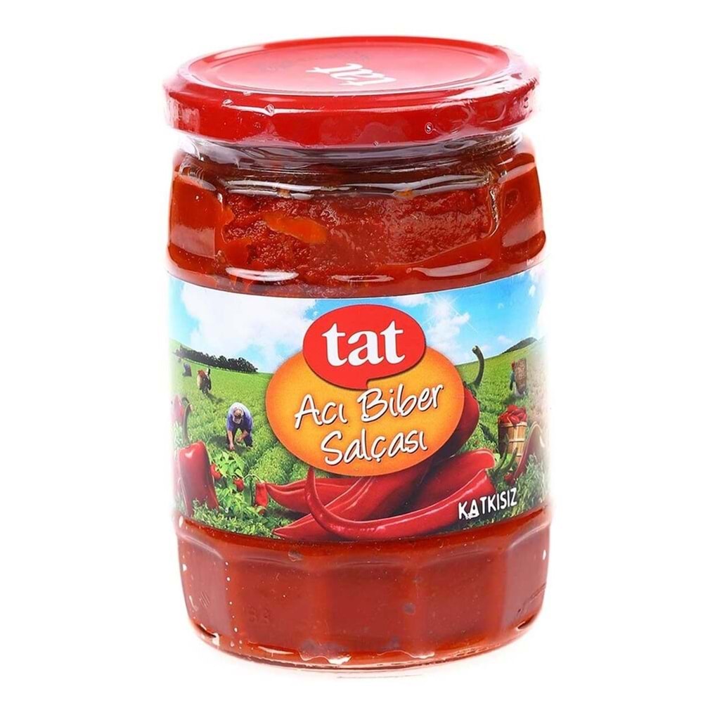Tat Acı Biber Salçası 550 Gr Cam
