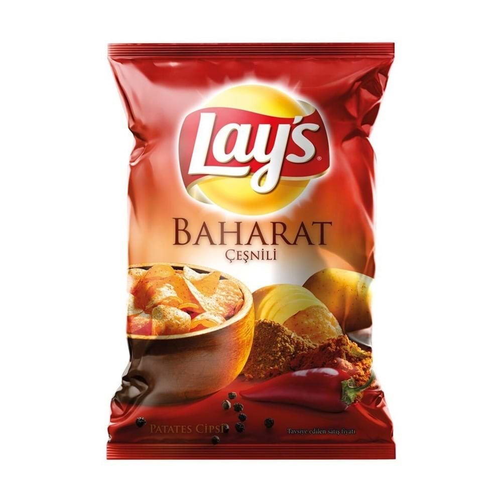 Lays Cips Baharat Çeşnili Süper Boy 124 Gr