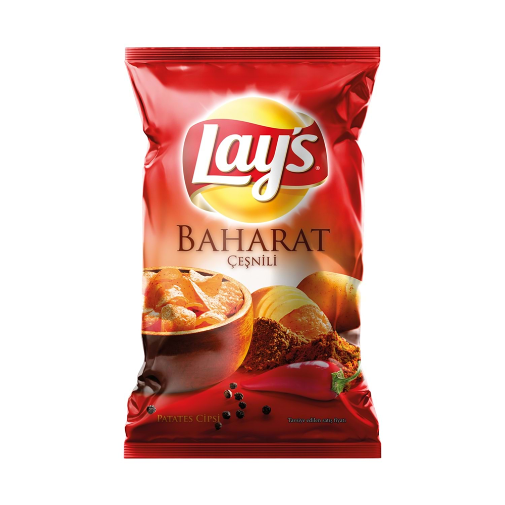 Lays Baharat Çeşnili Patates Cipsi Parti Boy 150 Gr