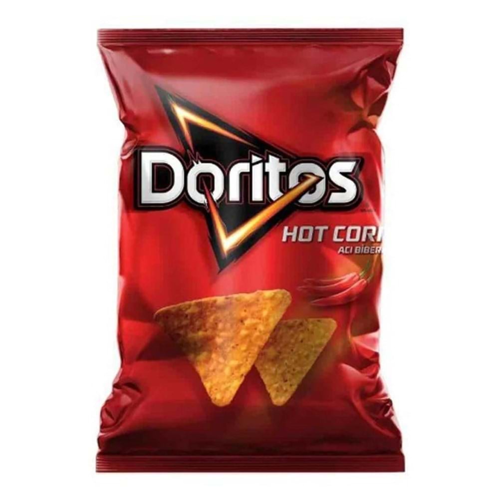 Doritos Hot Corn Acı Biberli Mısır Cipsi Parti Boy 158 Gr