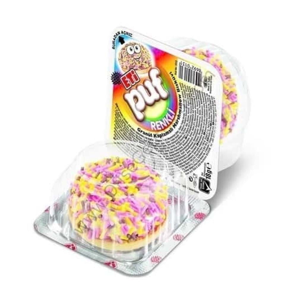 Eti Puf Renkli Bisküvi 18 Gr