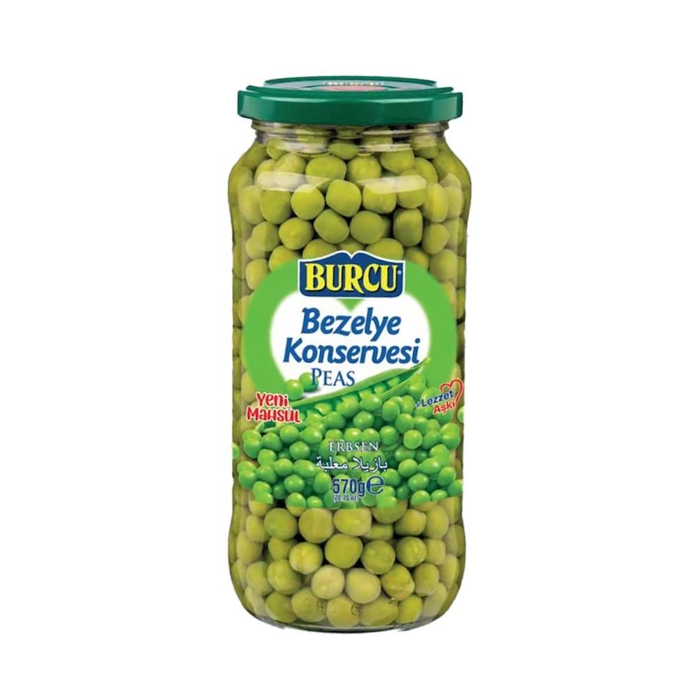 Burcu Bezelye Konservesi 570 Gr Cam