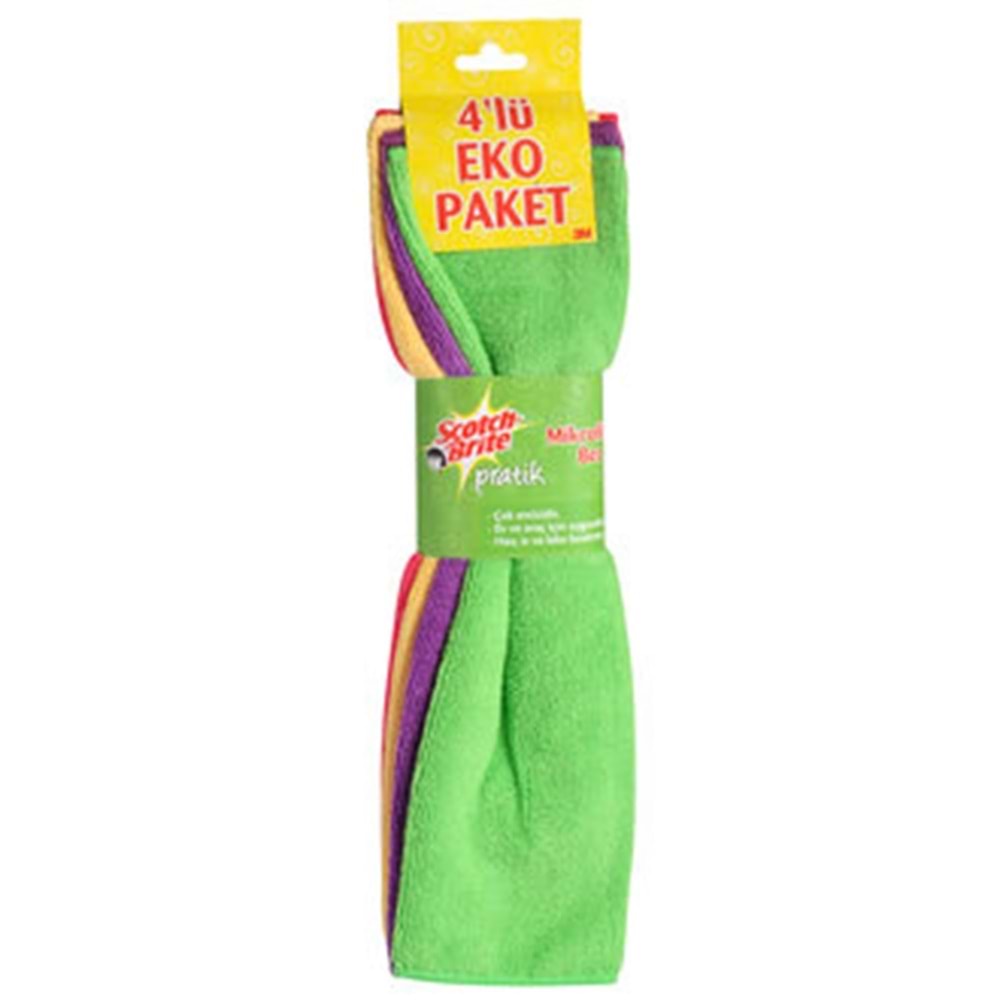 Scotch Brite Mikrofiber Bez Açık 4 Lü