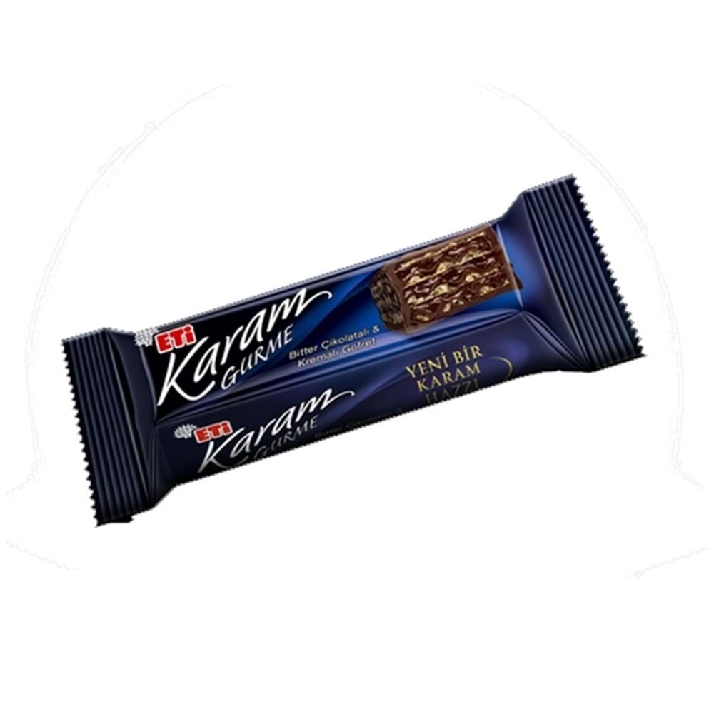 Eti Karam Gurme Bitter Çikolatalı Ve Kremalı Gofret 50 Gr