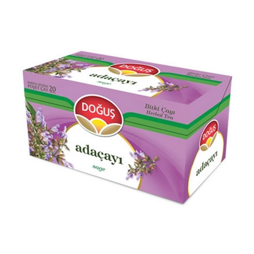 Doğuş Poşet Bitki Çayı Adaçayı 20 Li Paket 26 Gr