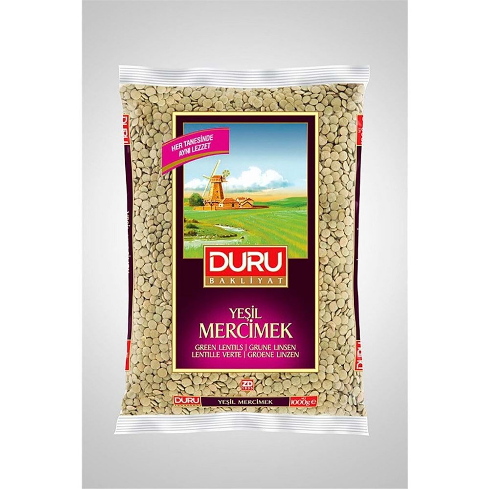 Duru Yeşil Mercimek 1 Kg