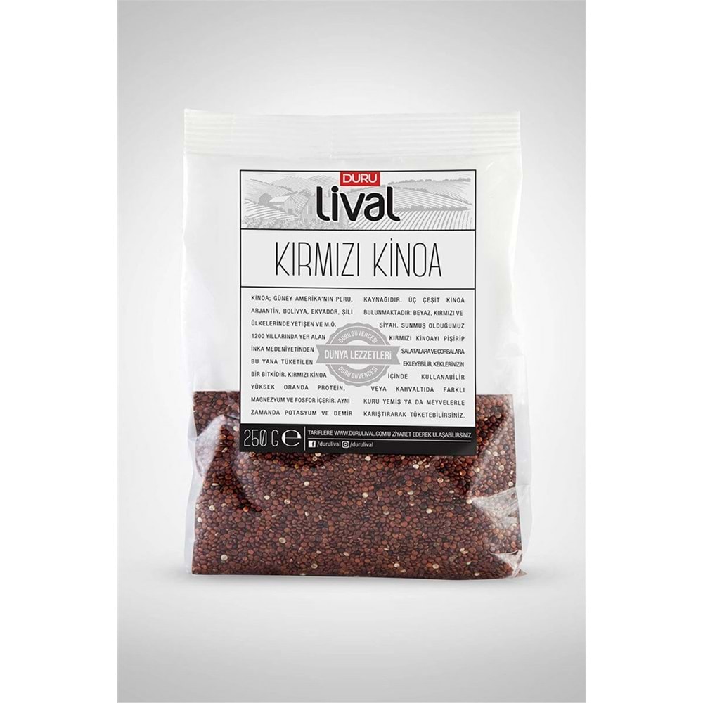 Duru Lival Kırmızı Kınoa 250 Gr