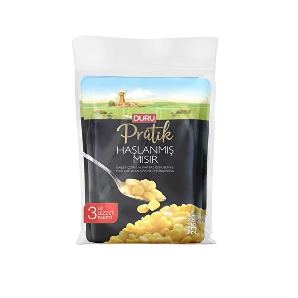 Duru Pratik Haşlanmış Mısır 3X235 Gr