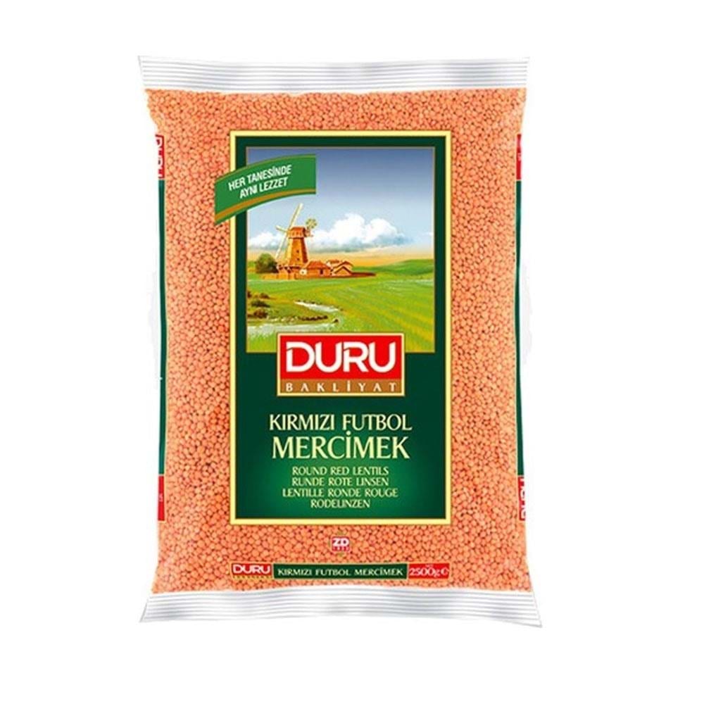 Duru Kırmızı Futbol Mercimek 2 Kg