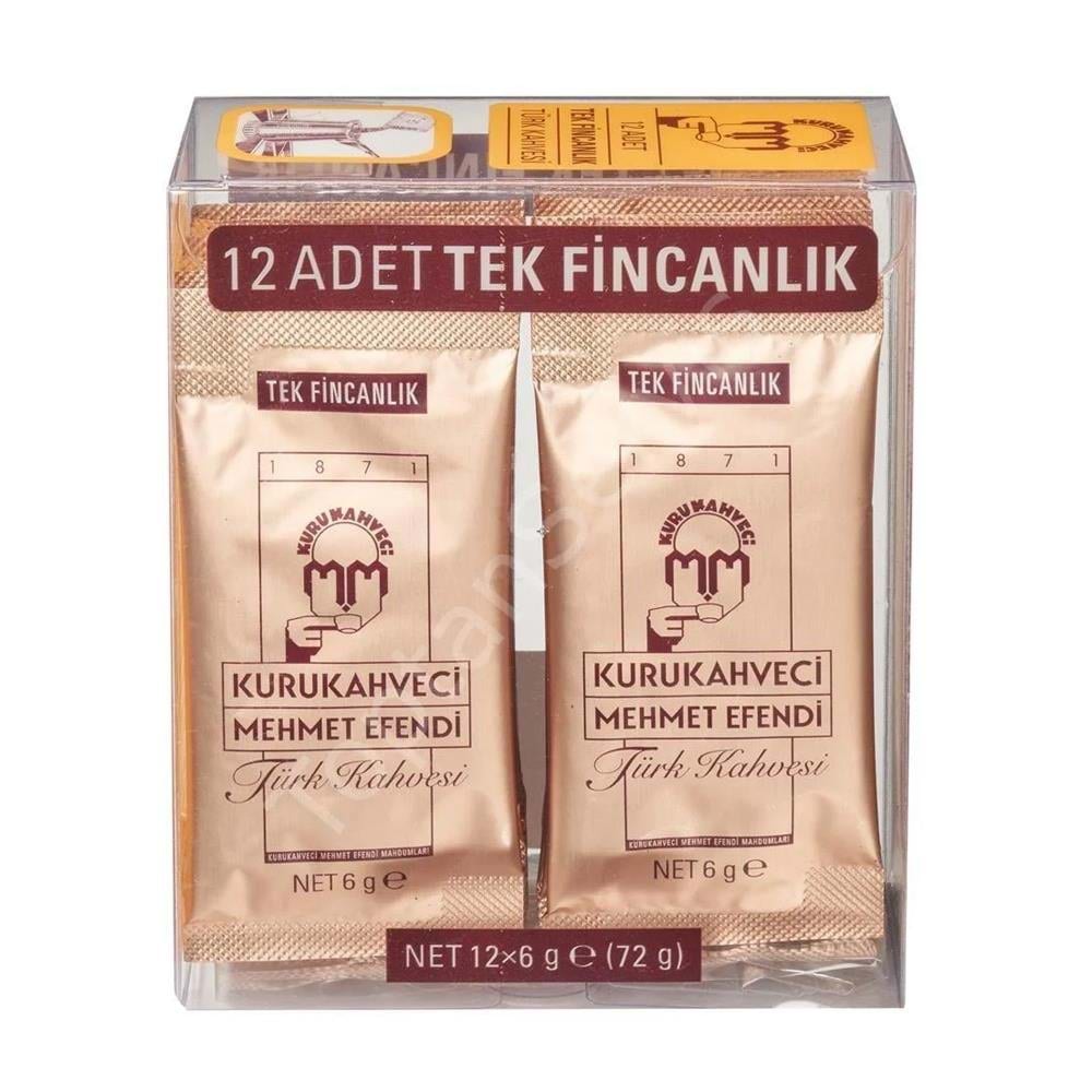 Mehmet Efendi Türk Kahvesi 12 Li 72 Gr