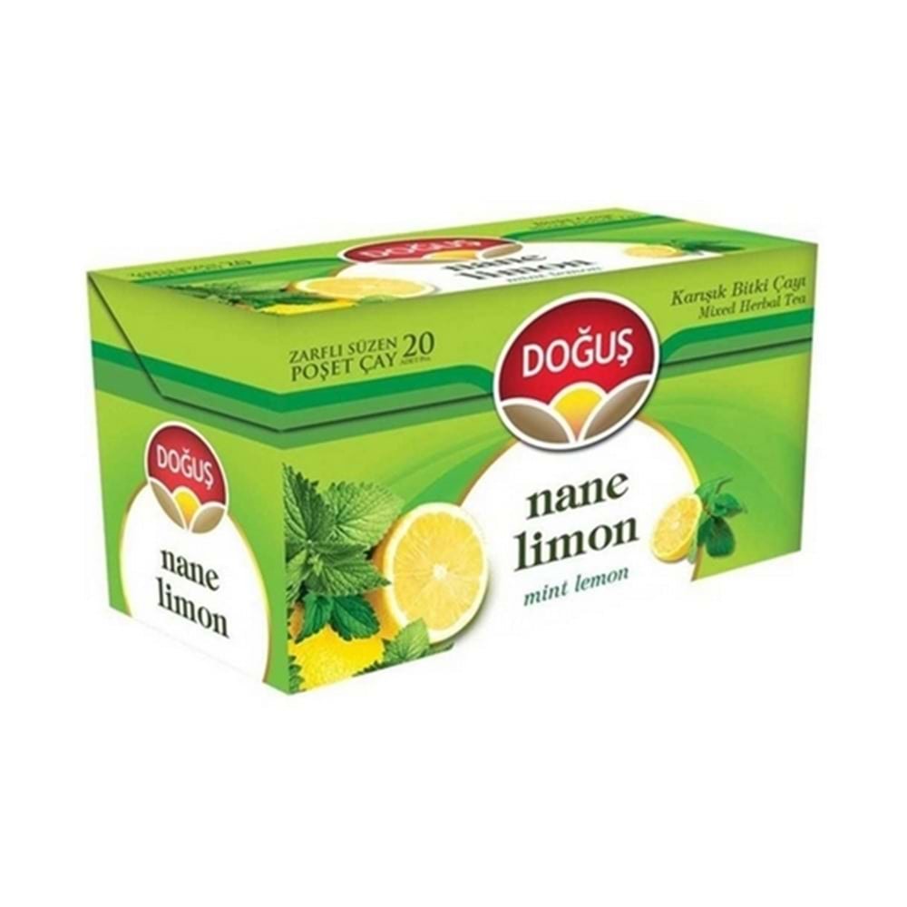 Doğuş Poşet Bitki Çayı Nane Limon 20 Li Paket 40 Gr