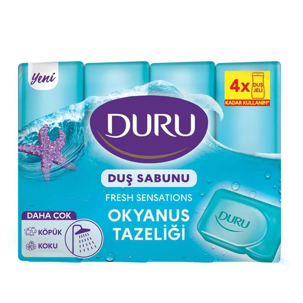 Duru Fresh Duş Sabunu Okyanus Esintisi 4 Lü 600 Gr