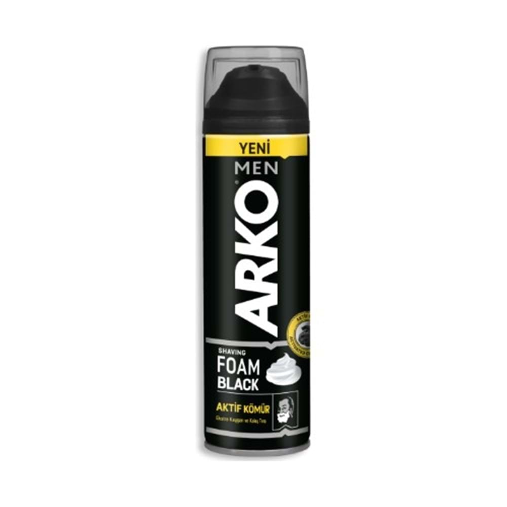 Arko Tıraş Köpüğü Black Aktif Kömürlü 200 Ml