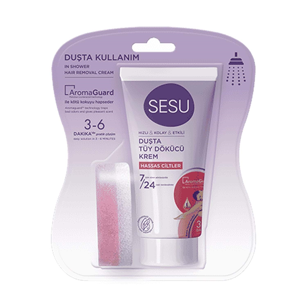 Sesu Duşta Tüy Dökücü Krem 150 Ml Hassas Cilt 2022