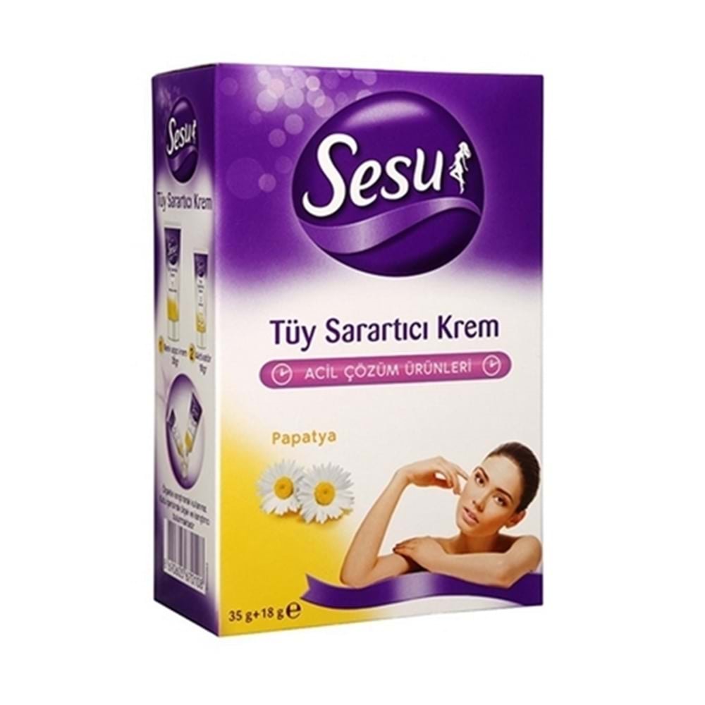 Sesu Tüy Sarartıcı Krem Mini Paket 53 Gr