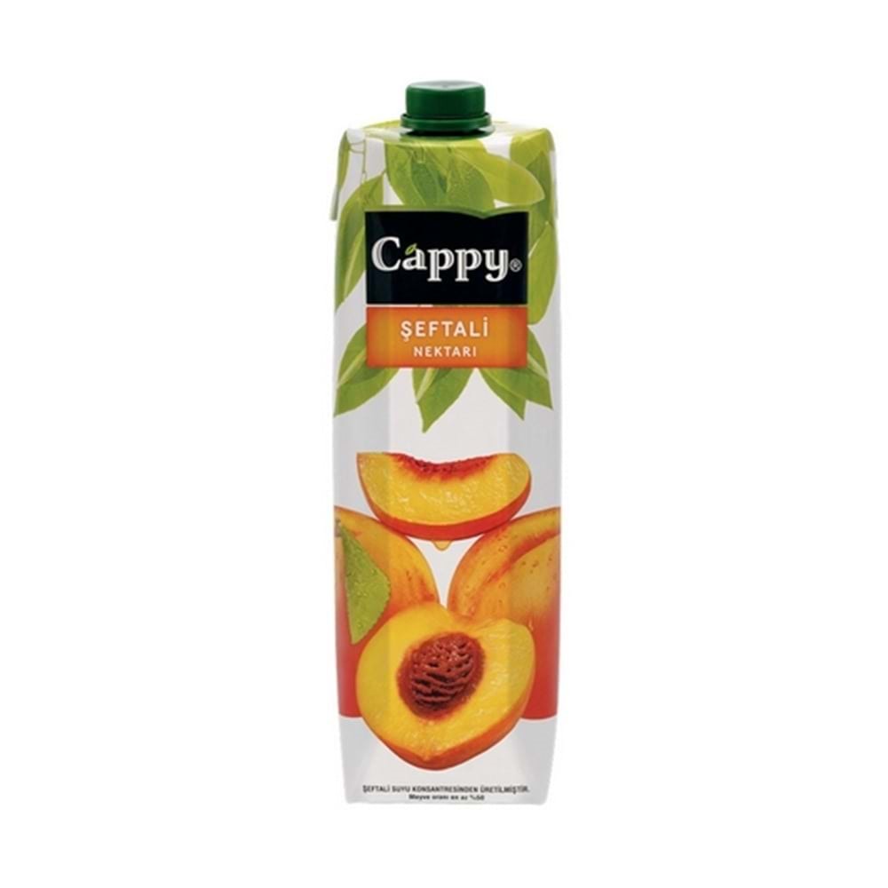 Cappy Meyve Suyu Şeftali Nektar 1Lt