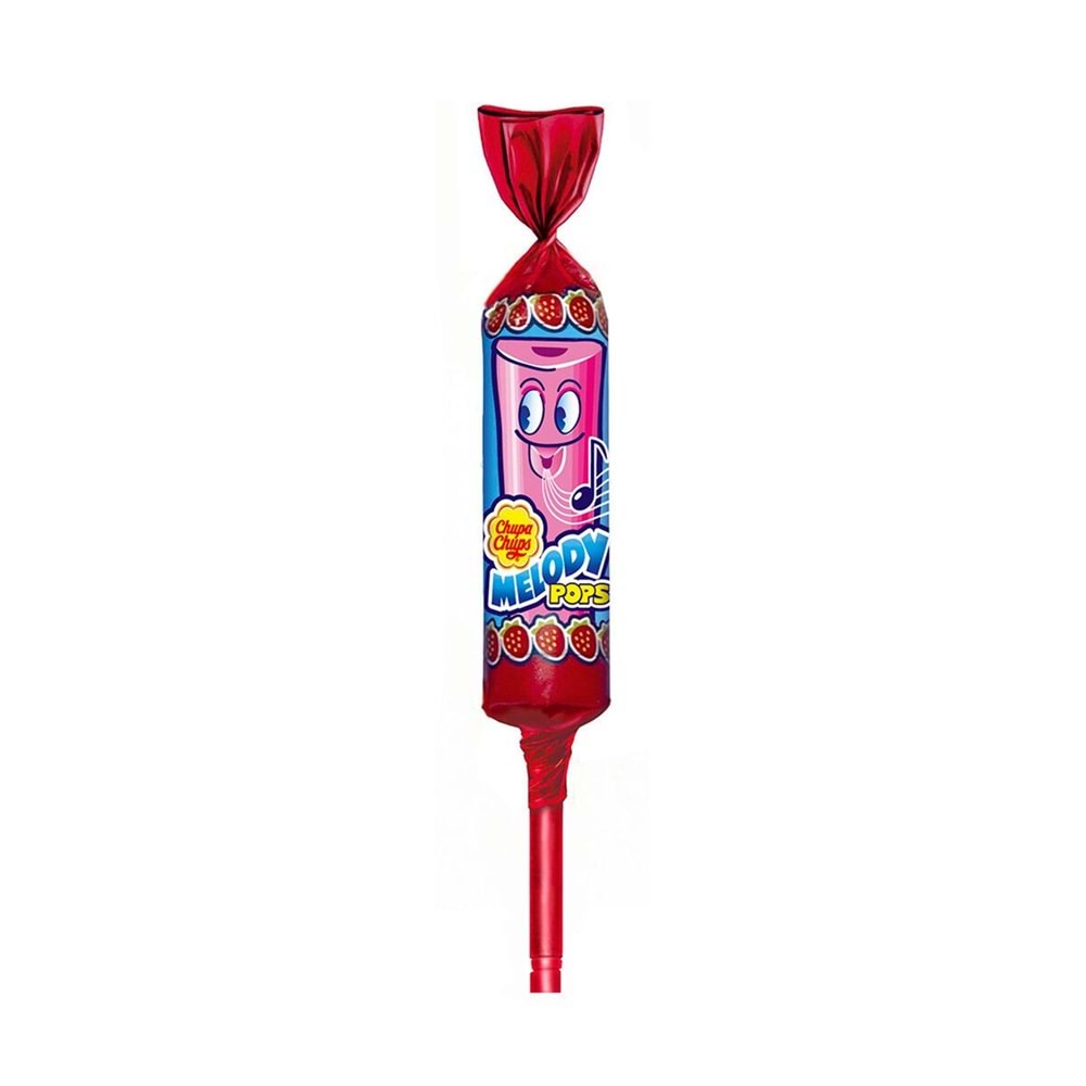 Chupa Chups Şeker Melody Pops Çilek 10 Gr