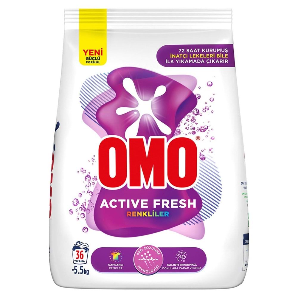Omo Matik Active Fresh Renkliler Bundle 5.5 Kg