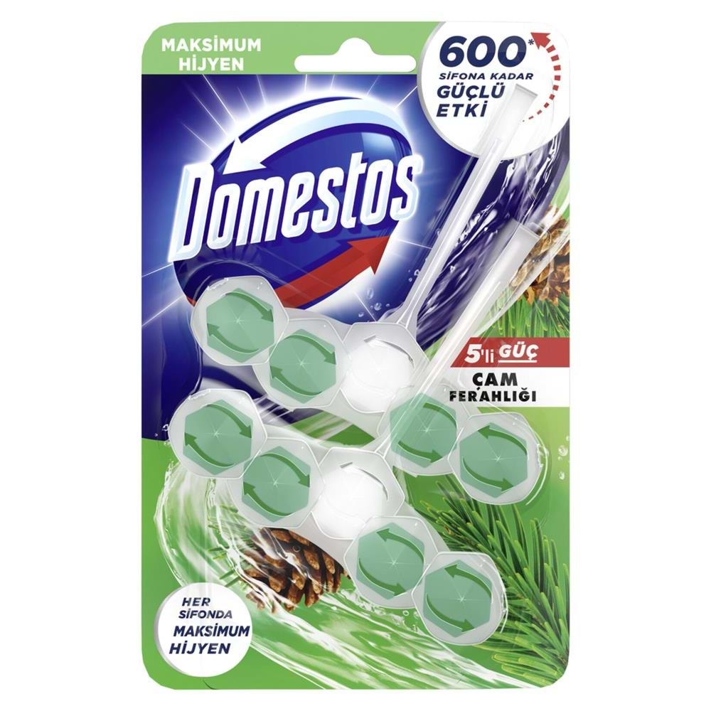Domestos Wc Blok 5 Li Güç Çam Ferahlığı 2X50 Gr