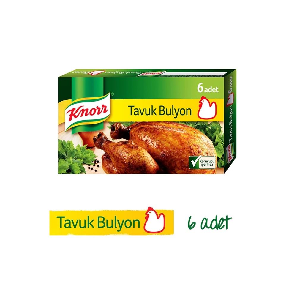 Knorr Tavuk Bulyon 6 Adet 60 Gr