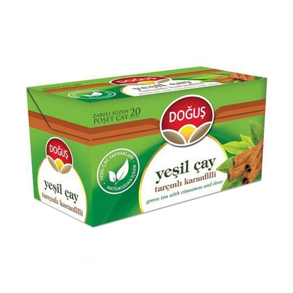 Doğuş Poşet Yeşilçay Tarçınlı Karanfilli 20 Li Paket 35 Gr