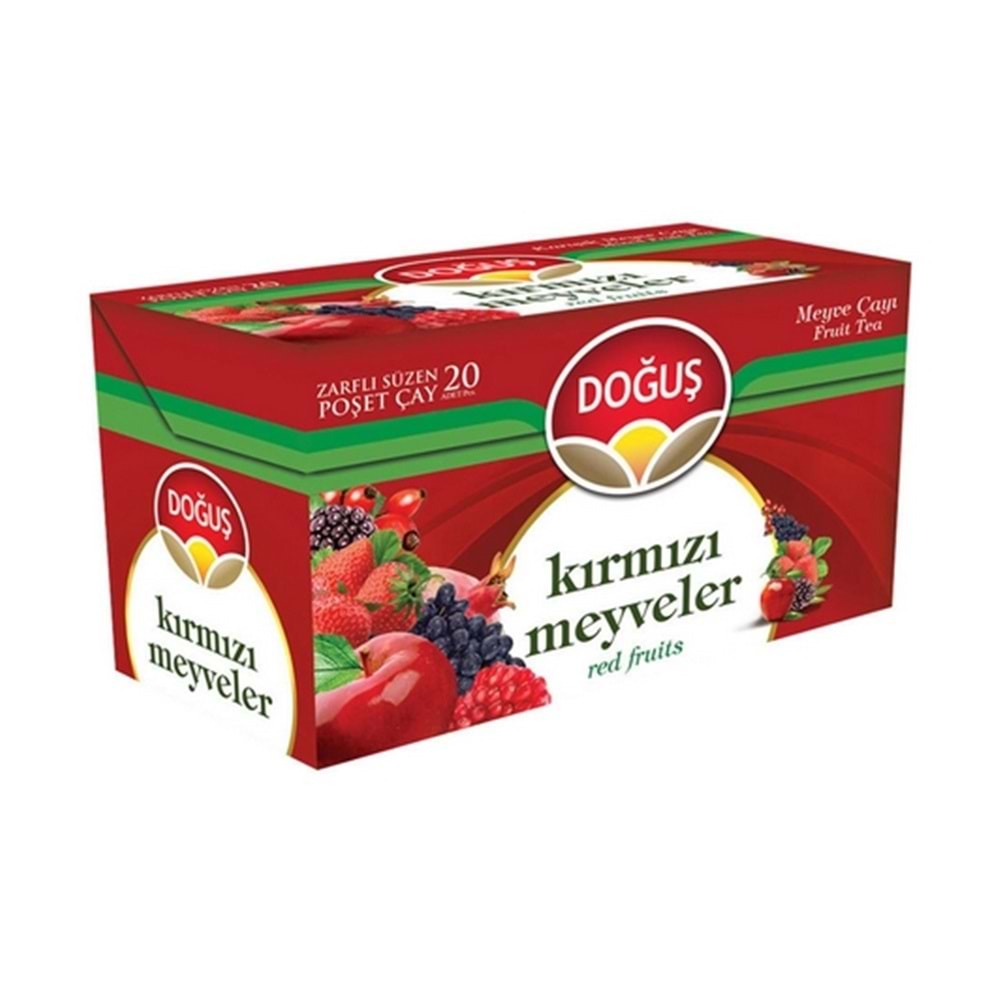 Doğuş Poşet Meyve Çayı Kırmızı Meyveler 20 Li Paket 35 Gr