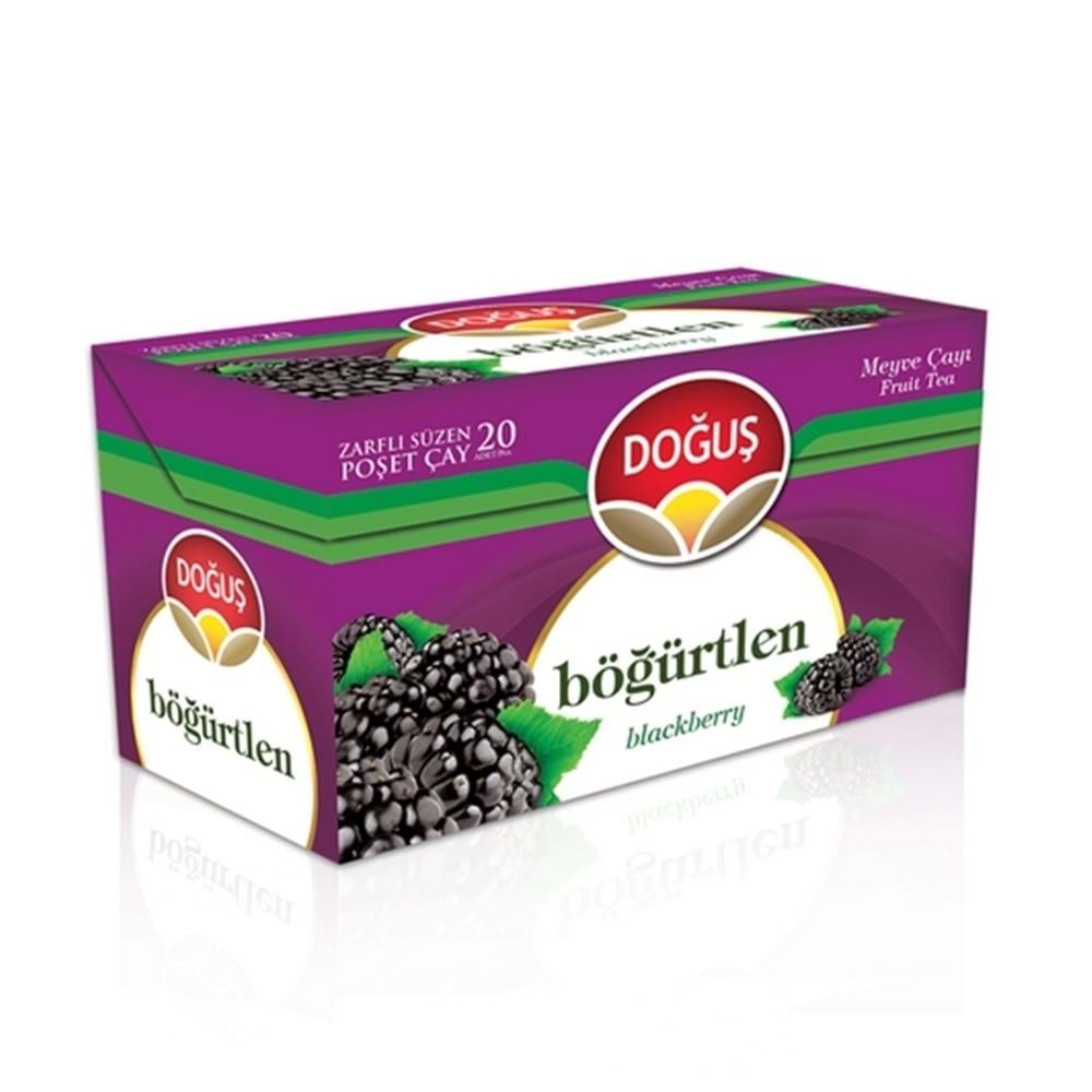 Doğuş Poşet Meyve Çayı Böğürtlen 20 Li Paket 38 Gr