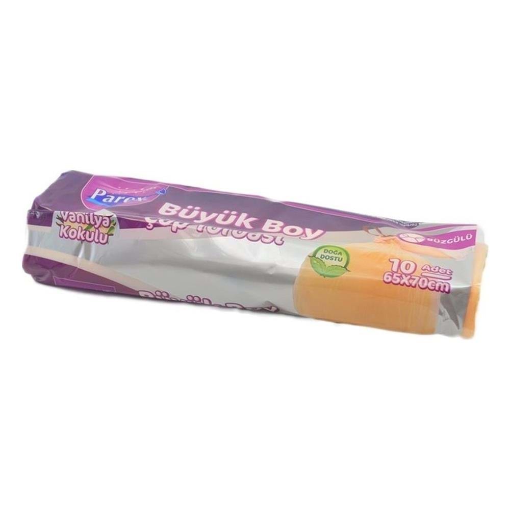 Parex Çöp Torbası Büzgülü Büyük 65X70 Cm 10 Lu
