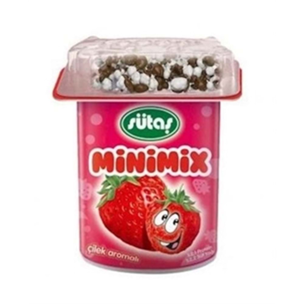 Sütaş Minimix Çilekli Yoğurt Tekli 85 Gr