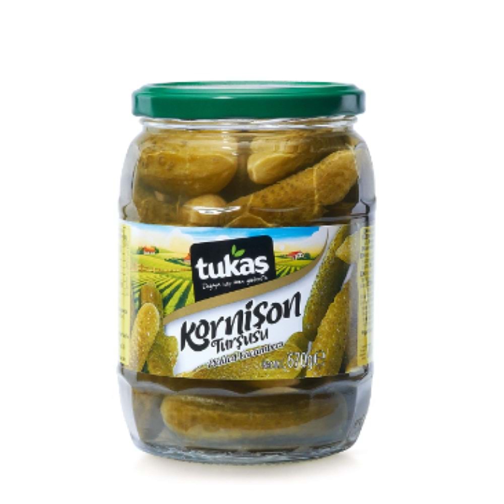 Tukaş Kornişon Turşusu 670 G Cam